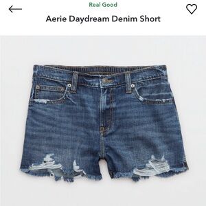 Aerie Daydream Denim Short Size Medium